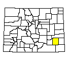 Map of Bent County