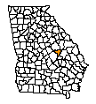 Map of Johnson County