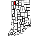 Map of Porter County