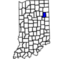 Map of Wells County