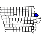 Map of Dubuque County