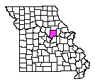 Map of Callaway County
