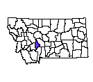 Map of Broadwater County