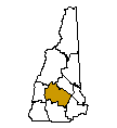 Map of Merrimack County