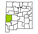 Map of Catron County