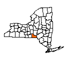 Map of Broome County