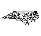 Map of Stanly County