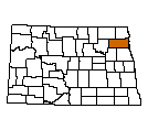 Map of Walsh County