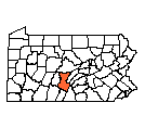 Map of Huntingdon County