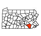 Map of Lancaster County