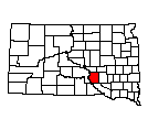 Map of Brule County