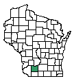 Map of Iowa County