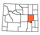 Map of Converse County