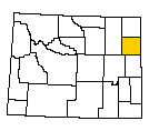 Map of Weston County