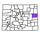 Map of Kit Carson County