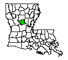 Map of Grant Parish