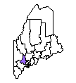 Map of Androscoggin County