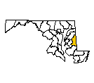 Map of Caroline County