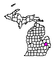 Map of Lapeer County