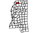 Map of Tate County