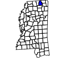 Map of Tippah County