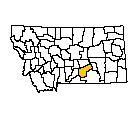 Map of Yellowstone County