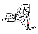Map of Dutchess County