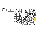 Map of Le Flore County