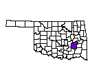Map of Pittsburg County