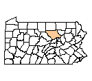 Map of Lycoming County